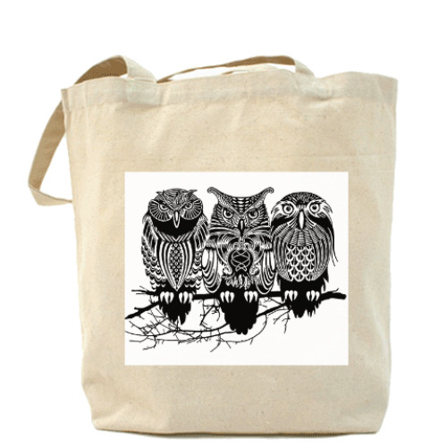 Сумка шоппер Совы. Совушки. Owl. Owls.