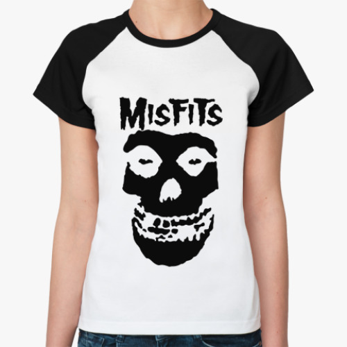 Женская футболка реглан misfits