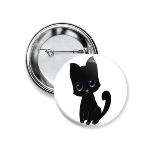 Значок 37мм Kitten