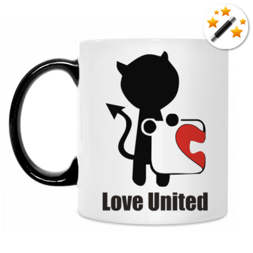 Кружка-хамелеон Love United