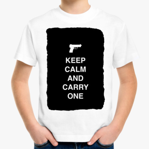 Детская футболка Keep calm and carry one