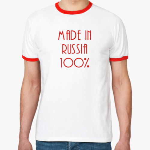 Футболка Ringer-T  Russia 100%