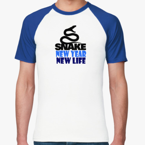 Футболка реглан Snake -New Year New Life