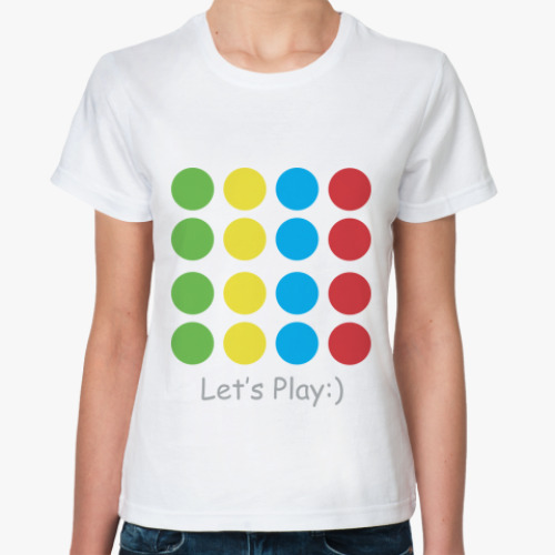 Классическая футболка Let's Play Twister!
