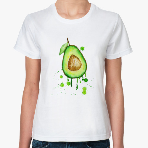 Классическая футболка Сочный авокадо