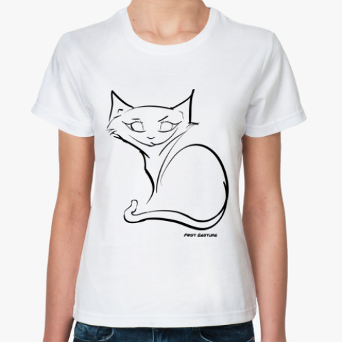 Классическая футболка  Cat