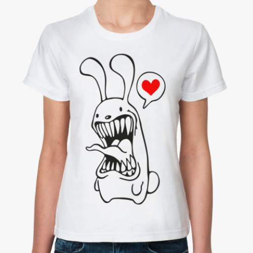 Классическая футболка Белый Кролик