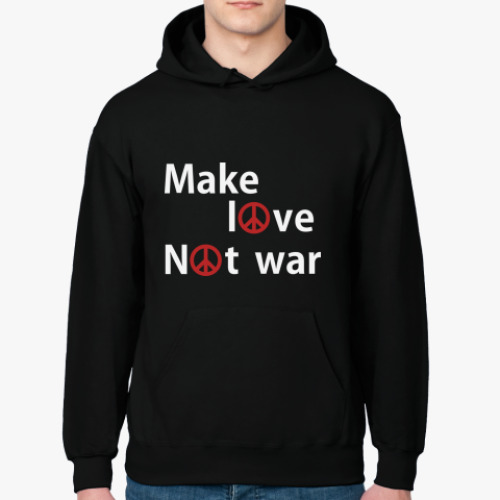 Толстовка худи Make love not war