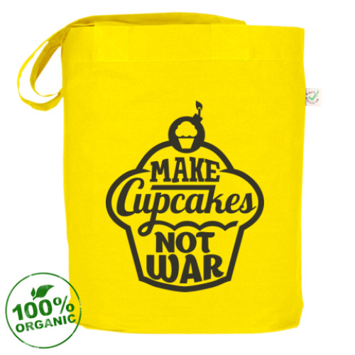 Сумка шоппер Make cupcakes not war
