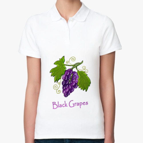 Женская рубашка поло Grapes