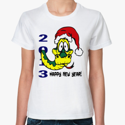 Классическая футболка Happy new year 2013