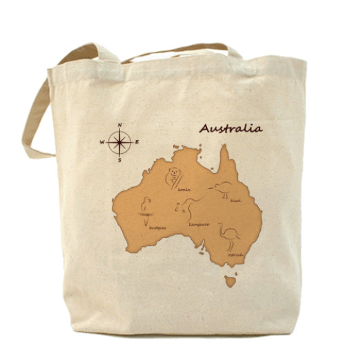 Сумка шоппер  Australia map
