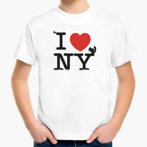 Детская футболка I love NY