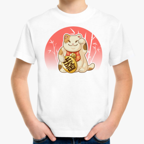 Детская футболка Кот счастья