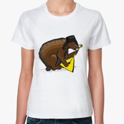 Классическая футболка  медведь
