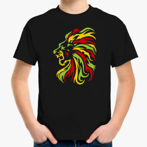 Детская футболка Красочный лев