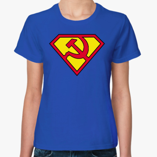 Женская футболка 'Супер Коммунистка!'