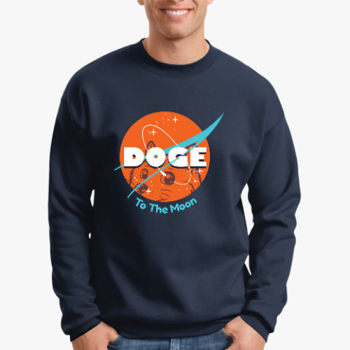 Свитшот Doge To The Moon