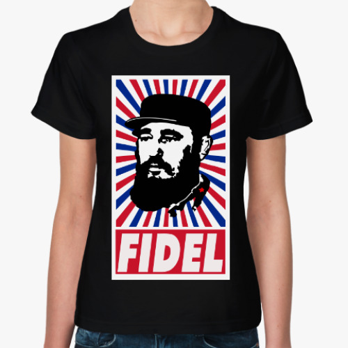 Женская футболка Фидель Кастро