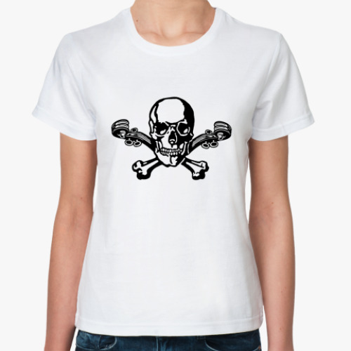 Классическая футболка Psycho Skull