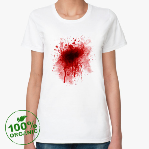 Женская футболка из органик-хлопка Кровь