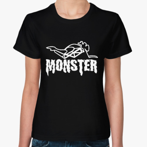 Женская футболка Monster