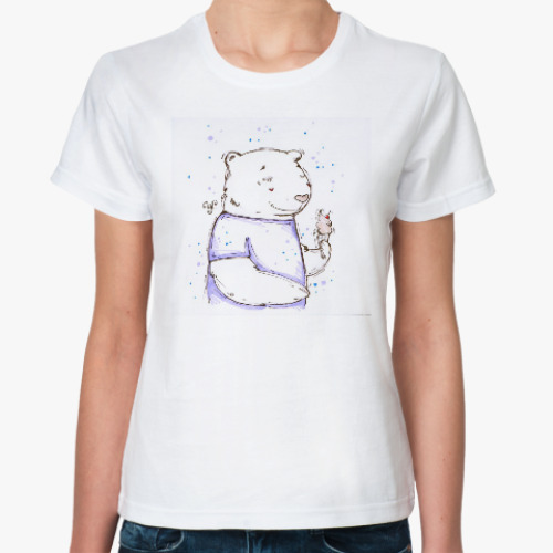 Классическая футболка Медведь с мороженым