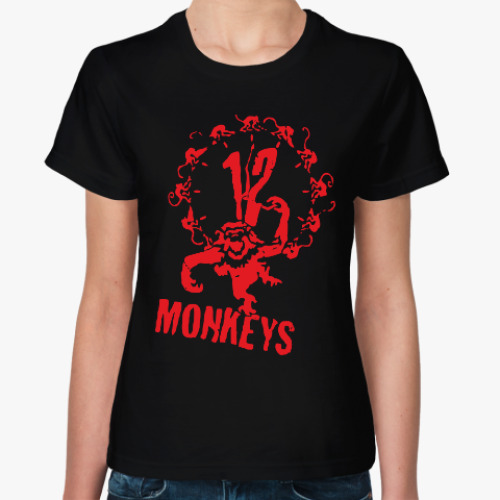 Женская футболка 12 обезьян