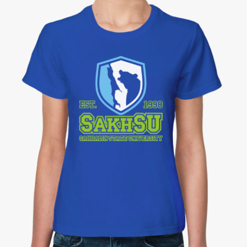 Женская футболка СахГУ Сахалинский университет