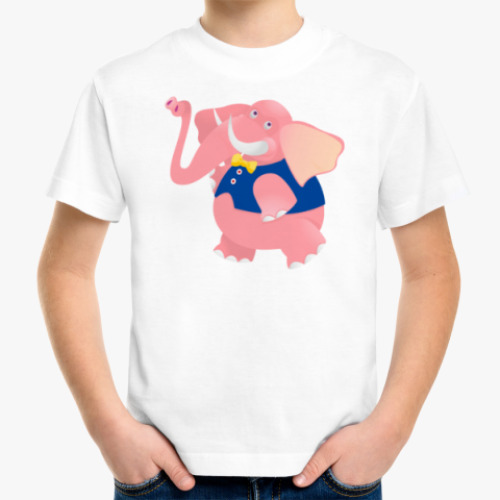 Детская футболка Розовый Слон