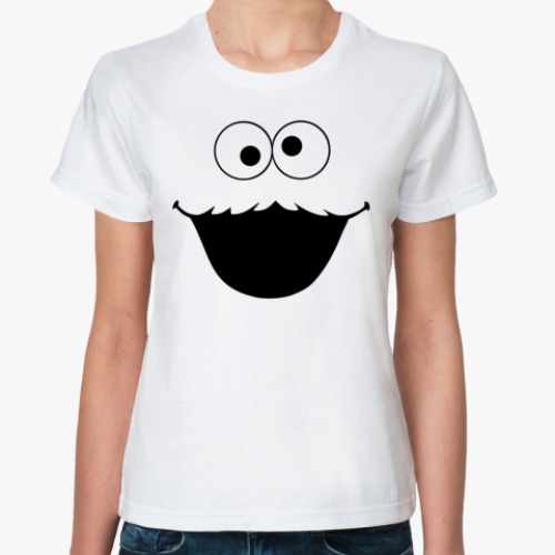 Классическая футболка Cookie Monster face