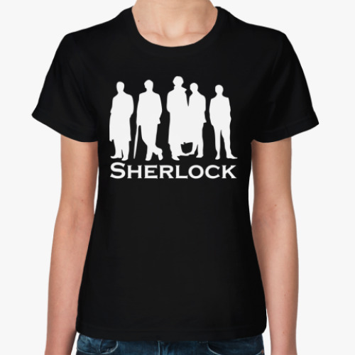 Женская футболка Шерлок(Sherlock)