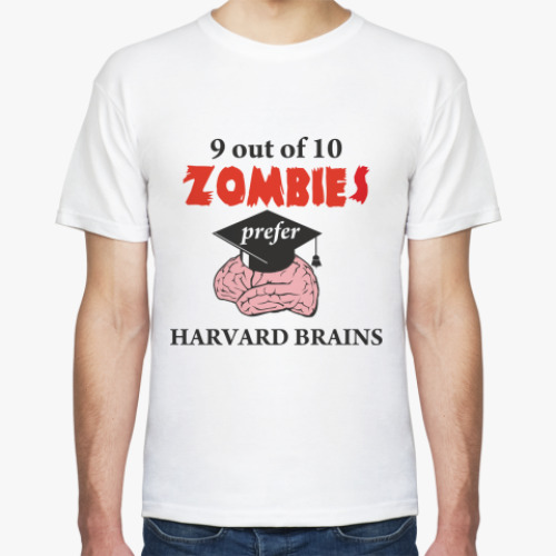 Футболка Harvard brains