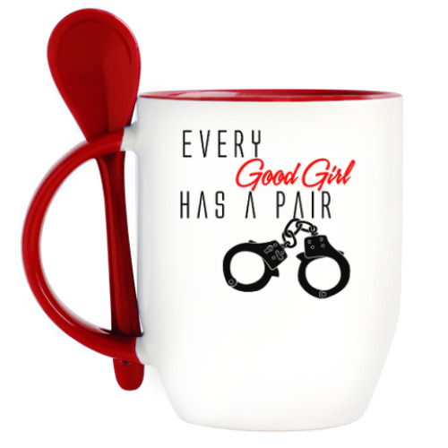 Кружка с ложкой Every Good Girl