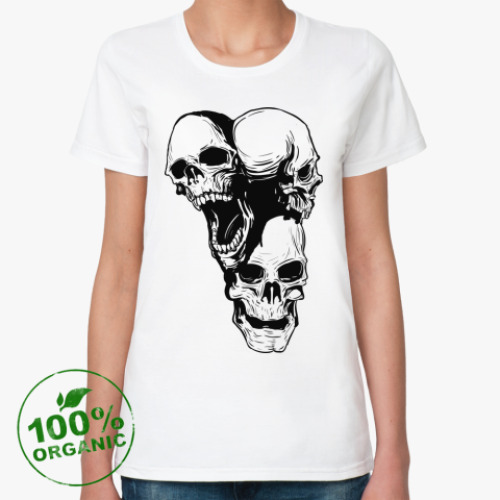 Женская футболка из органик-хлопка Skull