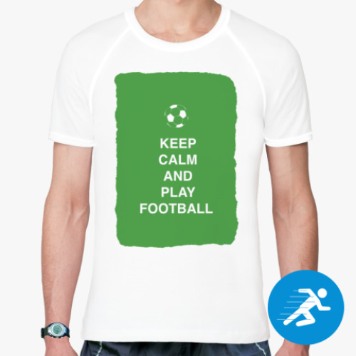 Спортивная футболка Keep calm and play football