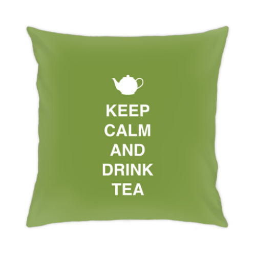 Подушка Keep calm and drink tea