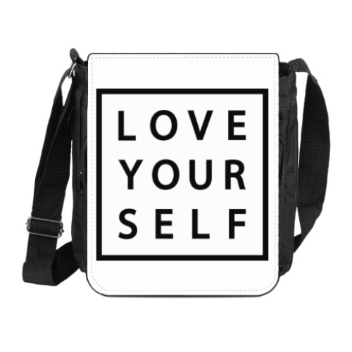 Сумка на плечо (мини-планшет) Love yourself / Любите себя
