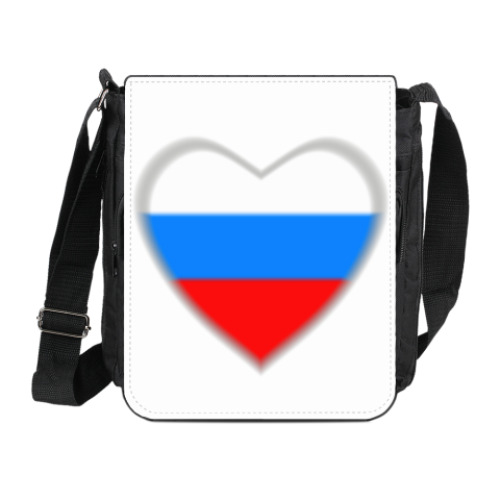 Сумка на плечо (мини-планшет) Россия в сердце