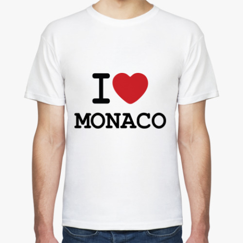 Футболка   I Love Monaco