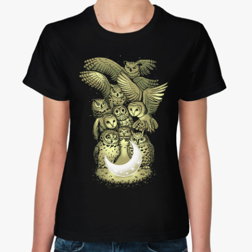 Женская футболка Owls are not what they seem
