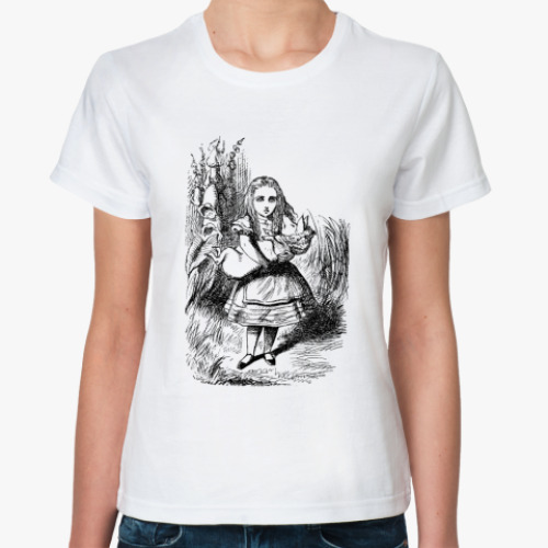 Классическая футболка  'Алиса'