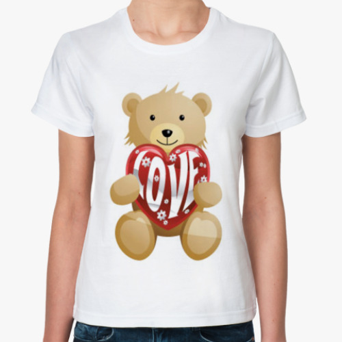 Классическая футболка   "Love"