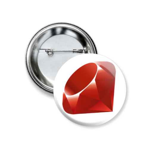 Значок 37мм Ruby