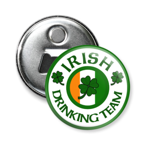 Магнит-открывашка Irish drinking team.