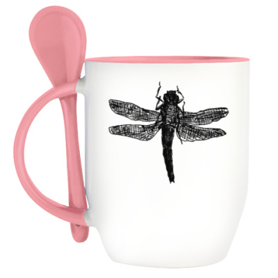 Кружка с ложкой Dragonfly