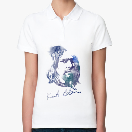 Женская рубашка поло Nirvana - Курт  Кобейн
