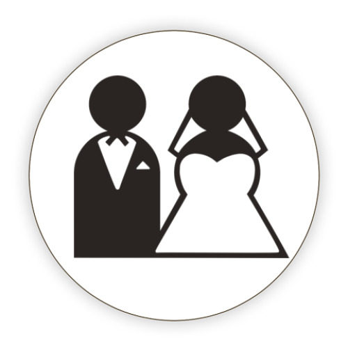 Костер (подставка под кружку) Just Married