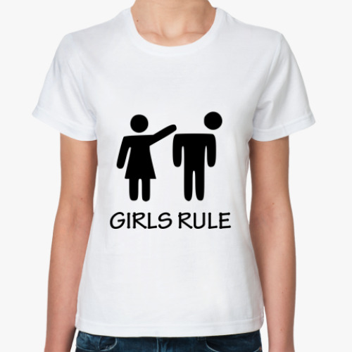 Классическая футболка Girls rule