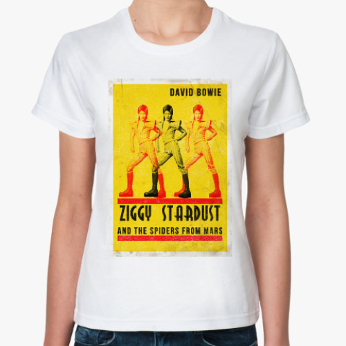 Классическая футболка David Bowie Ziggy Stardust